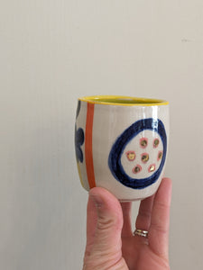 Hand Painted Shapes Cup