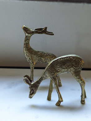 Vintage Brass Deer