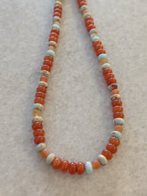 Rust/Blue Stone Necklace