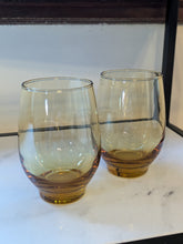 Previously Adored Amber Stemless Glasses (Set of 2)