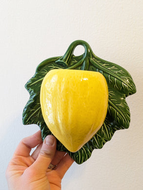 Previously Adored/Vintage Lemon Wall Pocket Planter