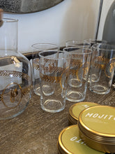 Vintage/Previously Adored Libbey Gold Laurel Leaf Monogram "P" Glassware Set - Set of 7