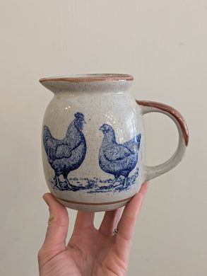 Vintage/Previously Adored Chickens Pitcher