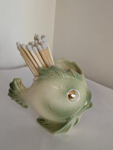 Vintage Fish Vessel with Safety Matches & Striker