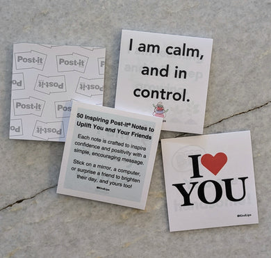 50 Unique Self-Affirmation Post-It Notes