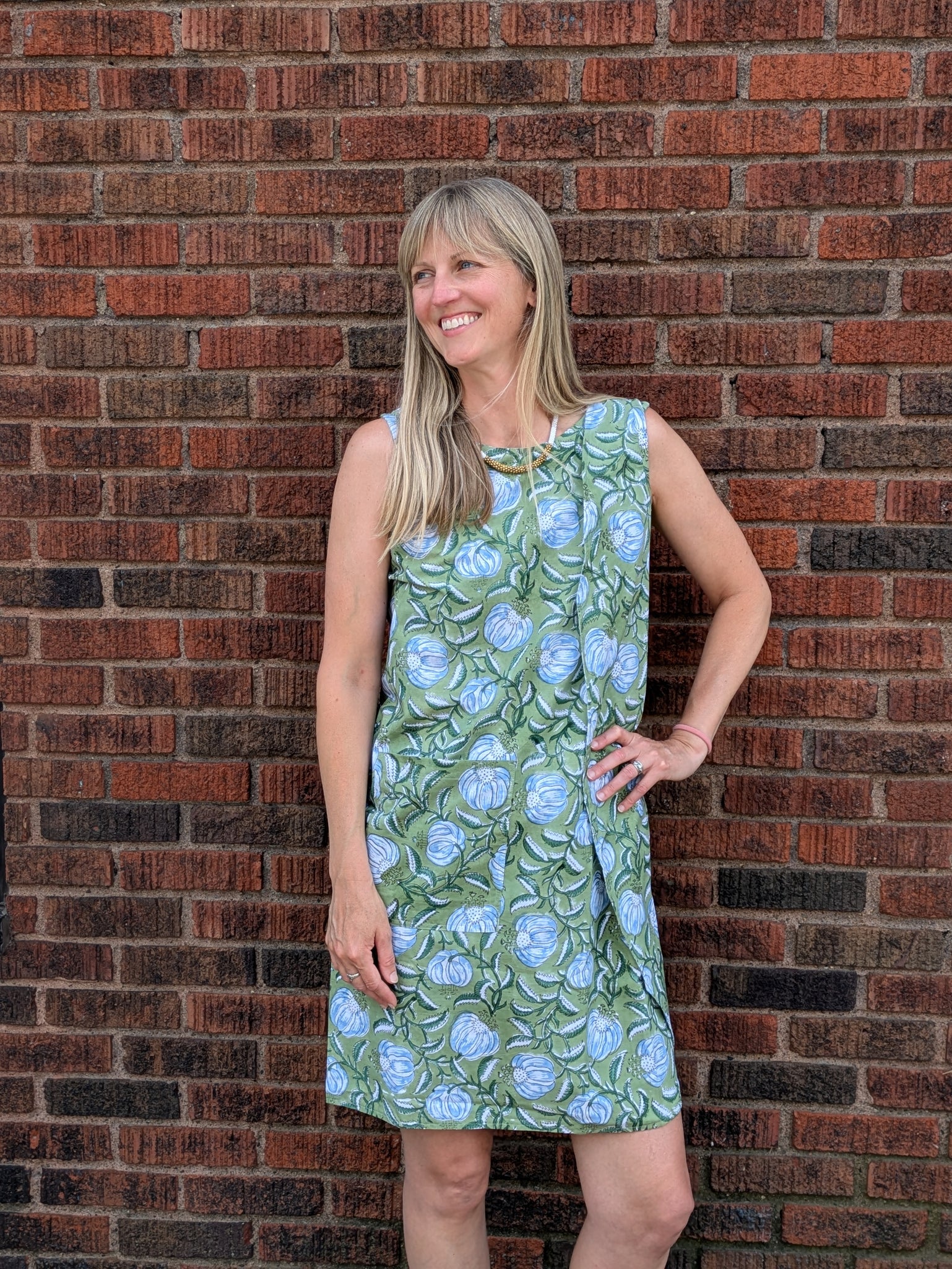 Reversible Wrap Dress – Vintage-Inspired, Hand Block Printed – Curiosity