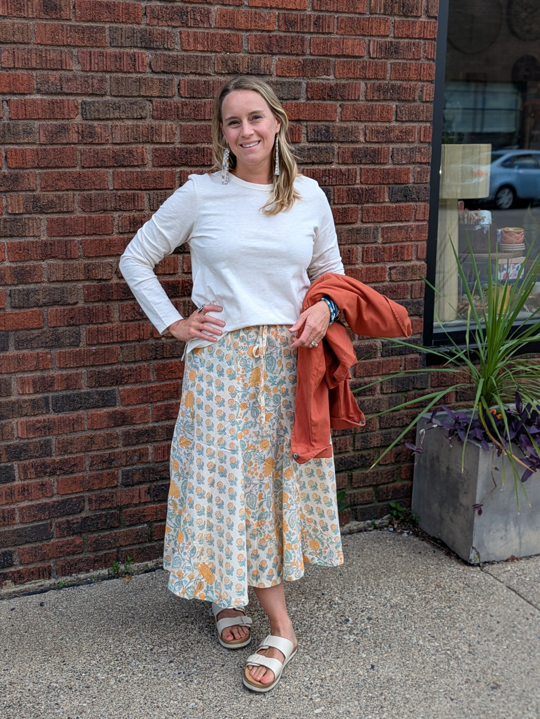 Marigold Breeze Patchwork Skirt