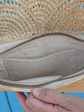 Handwoven Fringe Raffia Clutch