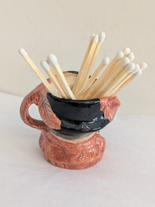 Vintage Royal Doulton Mini Character Mugs With Matches & Stricker