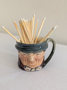 Vintage Royal Doulton Mini Character Mugs With Matches & Stricker