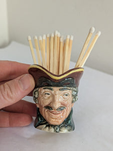 Vintage Royal Doulton Mini Character Mugs With Matches & Stricker
