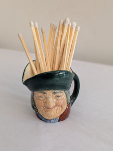 Vintage Royal Doulton Mini Character Mugs With Matches & Stricker