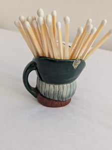 Vintage Royal Doulton Mini Character Mugs With Matches & Stricker