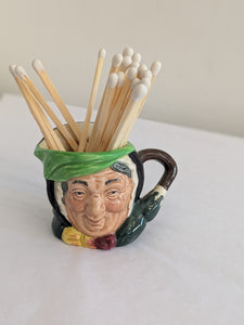Vintage Royal Doulton Mini Character Mugs With Matches & Stricker
