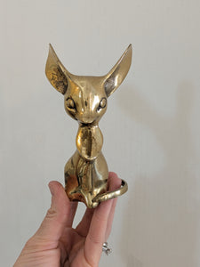 Vintage/Previously Adored Brass Mouse