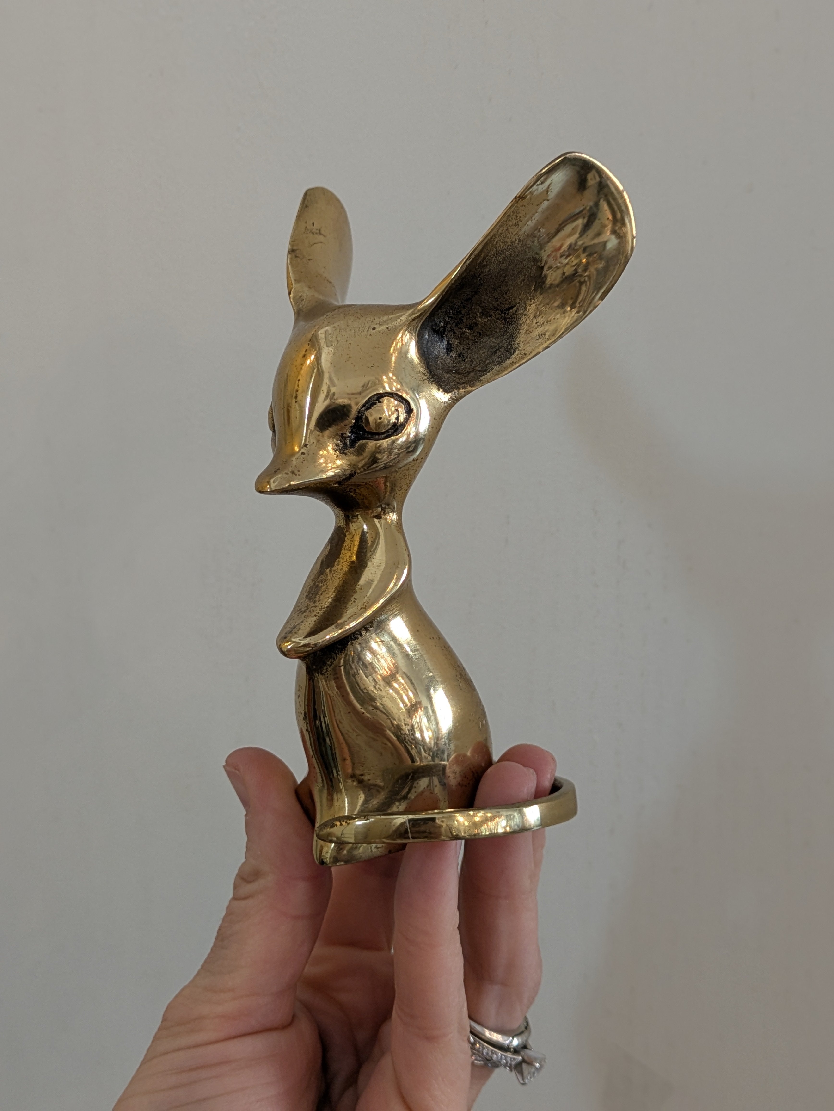 Vintage/Previously Adored Brass Mouse – Curiosity