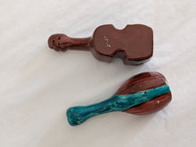 Vintage Hand-Painted Musical Instrument Salt & Pepper Shakers