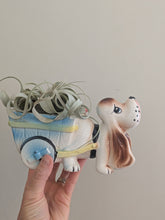 Vintage Basset Hound With Cart Planter