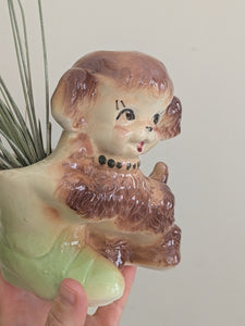 Vintage/Previously Adored Puppy Planter/Vase