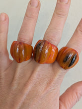 Cocoa Bean Handcrafted Zebu Horn Rings from Madagascar