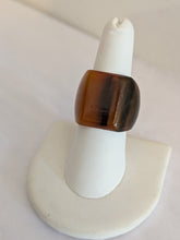 Colored Square Handcrafted Zebu Horn Rings from Madagascar