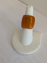 Colored Square Handcrafted Zebu Horn Rings from Madagascar