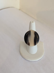 Handcrafted Zebu Horn Rings from Madagascar - Circle