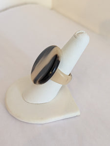 Handcrafted Zebu Horn Rings from Madagascar - Circle