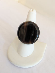 Handcrafted Zebu Horn Rings from Madagascar - Circle