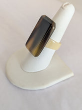 Handcrafted Zebu Horn Rings from Madagascar - Rectangle