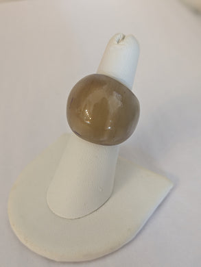 Timeless Curve Handcrafted Zebu Horn Rings from Madagascar