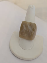 Square Ridge Handcrafted Zebu Horn Rings from Madagascar