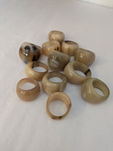 Timeless Curve Handcrafted Zebu Horn Rings from Madagascar