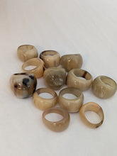 Timeless Curve Handcrafted Zebu Horn Rings from Madagascar