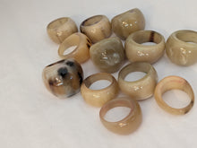 Timeless Curve Handcrafted Zebu Horn Rings from Madagascar