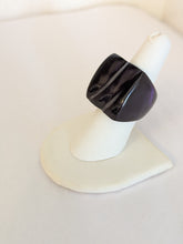 Square Ridge Handcrafted Zebu Horn Rings from Madagascar