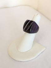 Square Ridge Handcrafted Zebu Horn Rings from Madagascar