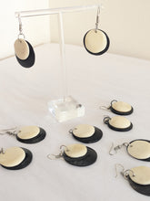 Earrings - Double Coin Horn Earrings - Handcrafted in Madagascar