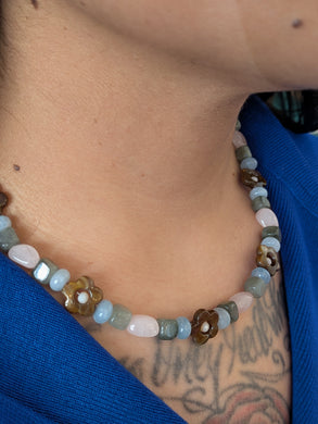 Petal & Stone Necklace