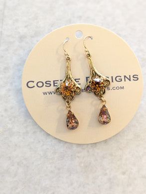 Cosette Earrings -  Amber Pink