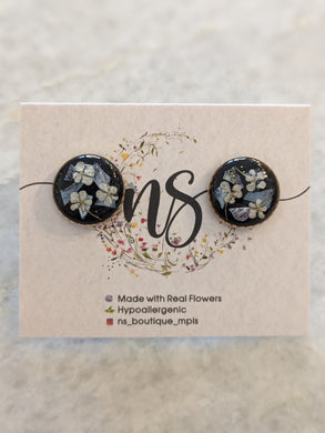Lace Flower Stud Earrings