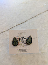 Fern Teardrop Stud Earrings