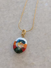 Hand-Painted Baroque Pearl Pendant Necklace