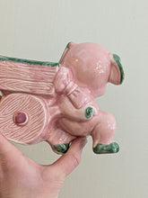 Vintage/Previously Adored Pink Dog Planter