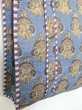 Blue Medallion Block Print Tote