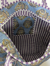 Blue Medallion Block Print Tote