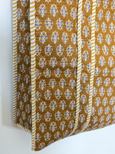 Mustard & Floral Tapestry Block Print Tote