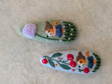 Large Embroidered Animal Hair Clips (Multiple Styles- Extra Detail)