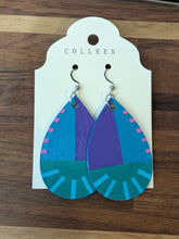 Hand-Painted Wood Earrings