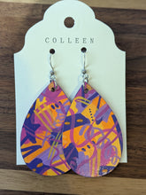 Hand-Painted Wood Earrings